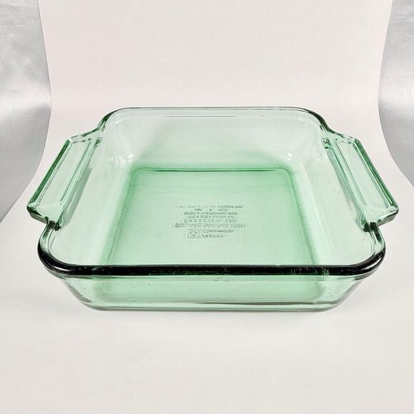 Vintage Anchor Hocking Ovenware Amber Glass Square Baking Dish #1035 2qt 8 X 8 - Picture 2 of 6